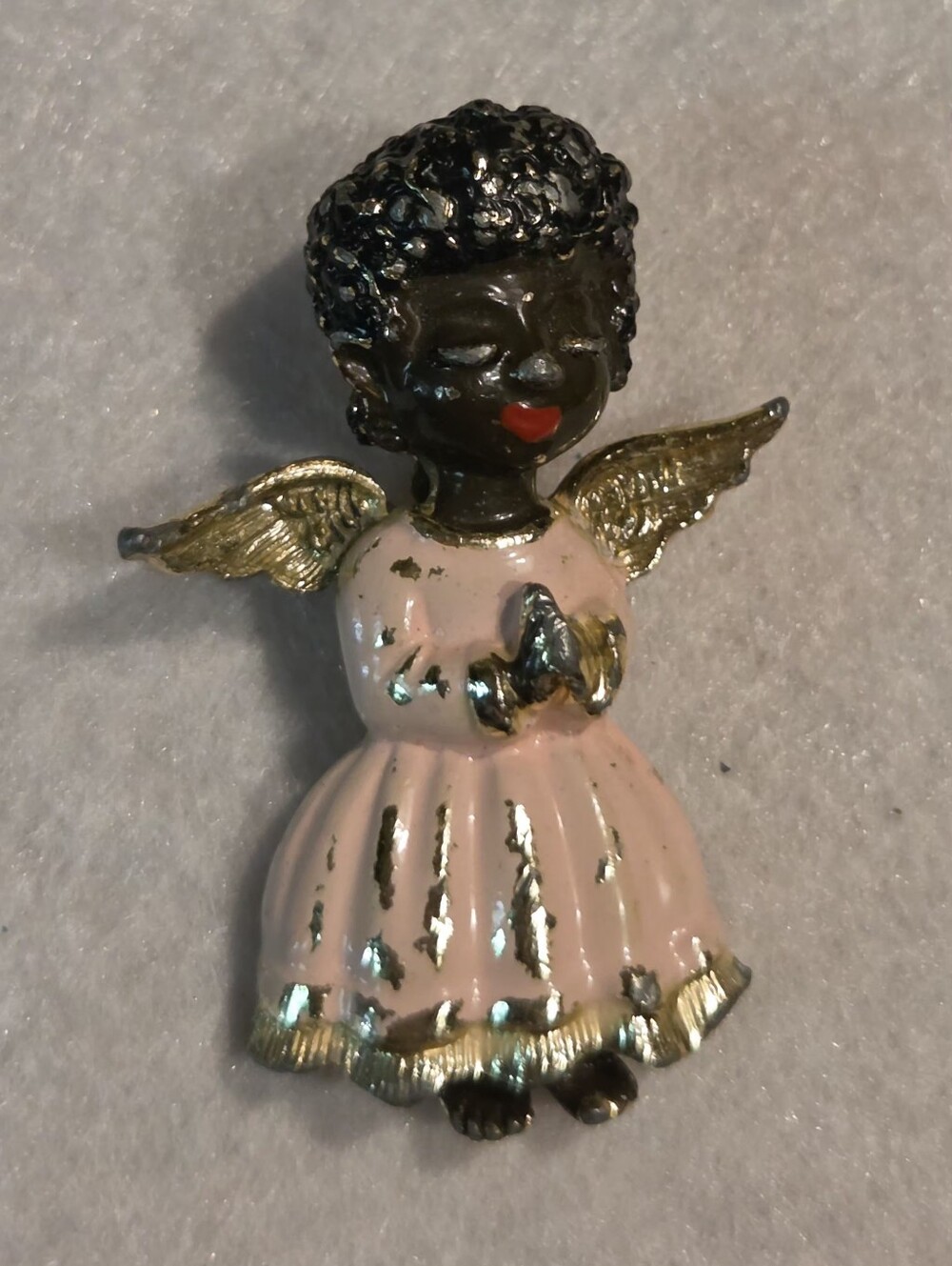 Vintage Beatrix African American Angel Brooch / Pin